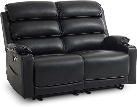 63.4" Oversize Power Reclining Loveseat Sofa with Adjustable Headrest