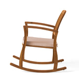 Selma Acacia Rocking Chair with Cushion, Teak Finish