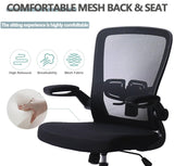 Desk Chairs with Wheels, Ergonomic Mesh Office Chair Adjustable Height