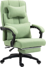 Executive Office Chair Big and Tall Fabric with Footrest, Ergonomic Computer Chair