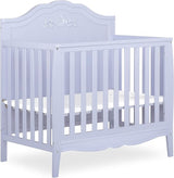 Rose 4-in-1 Convertible Mini Crib in White, JPMA Certified Baby Crib, Non-Toxic Finish,