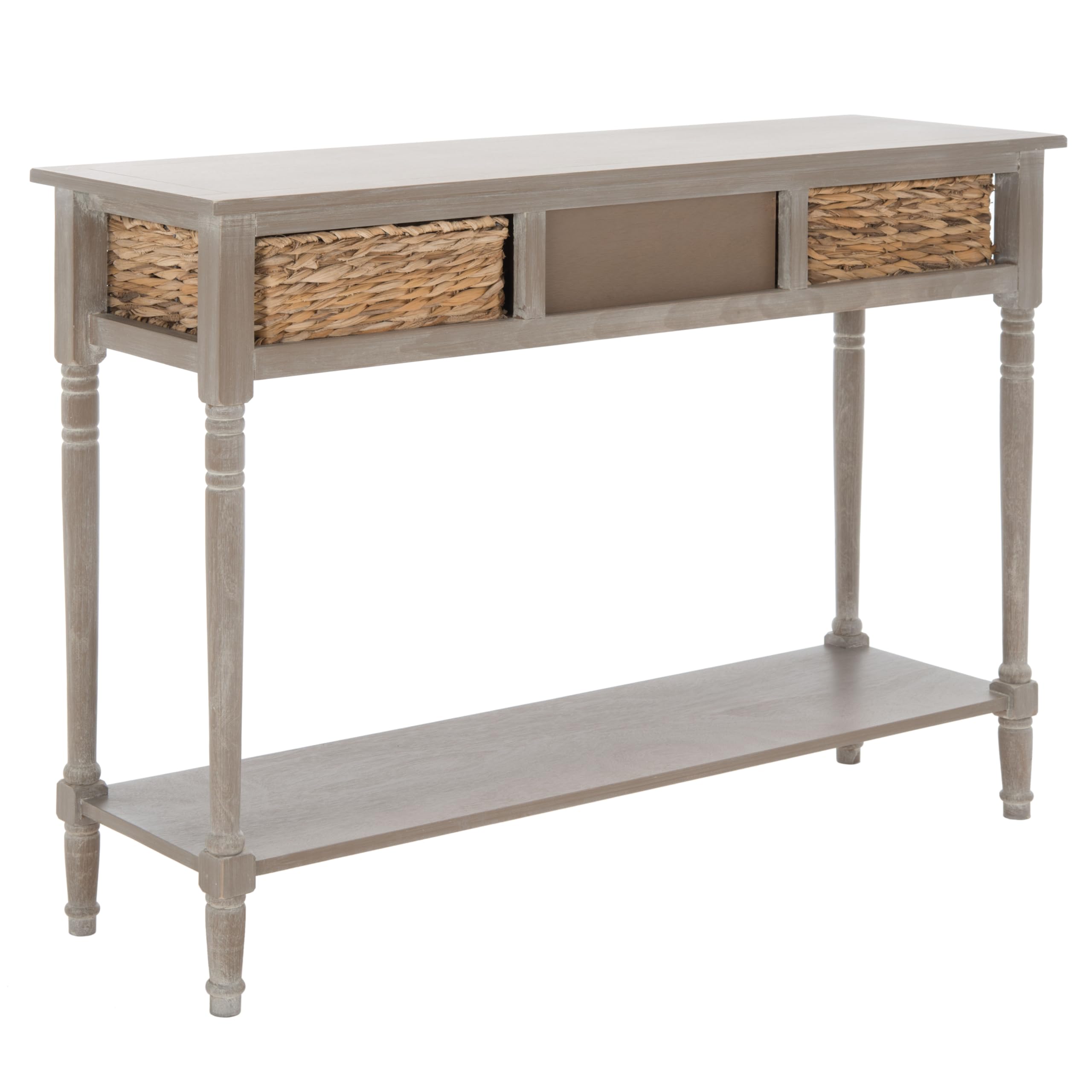 Home Collection Christa Vintage White 3-Drawer Storage Console Table