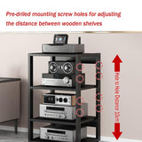 Media Cabinet Stand Audio/Video Component Cabinet Stereo Rack Audio Tower