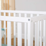 Union 4-in-1 Convertible Crib in White, Greenguard Gold Certified