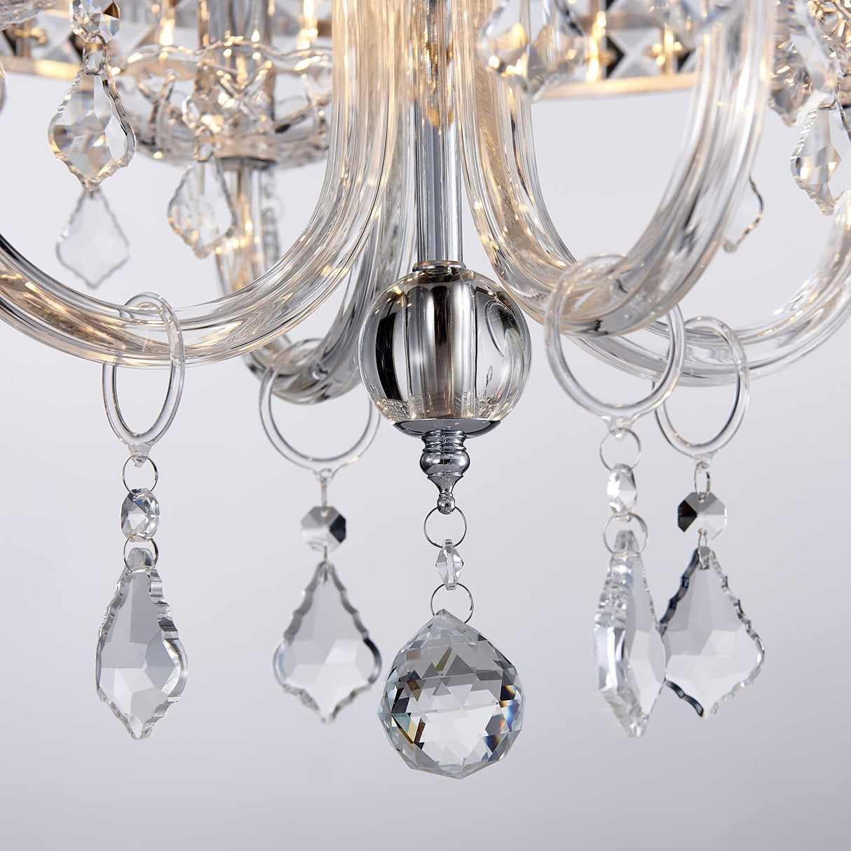 Mossi 4-Lights K9 Crystal Chandelier Modern Chandelier Light Fixture, Crystal Pendant