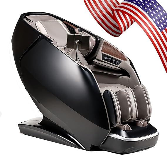 2024 4D Yoga Queen Massage Chair, Full Body Recliner with Flexible SL Track