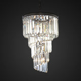 Helix Chandelier 27" with 6 Lights and Iron Finish