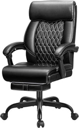 Office Chair, Big and Tall Office Chair, Reclining Office Chair with Footrest Home Office