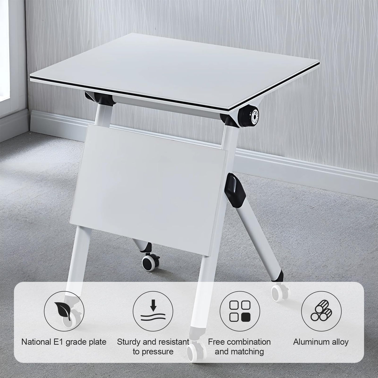 Conference Room Table,29.5-InchModern Folding Meeting Table