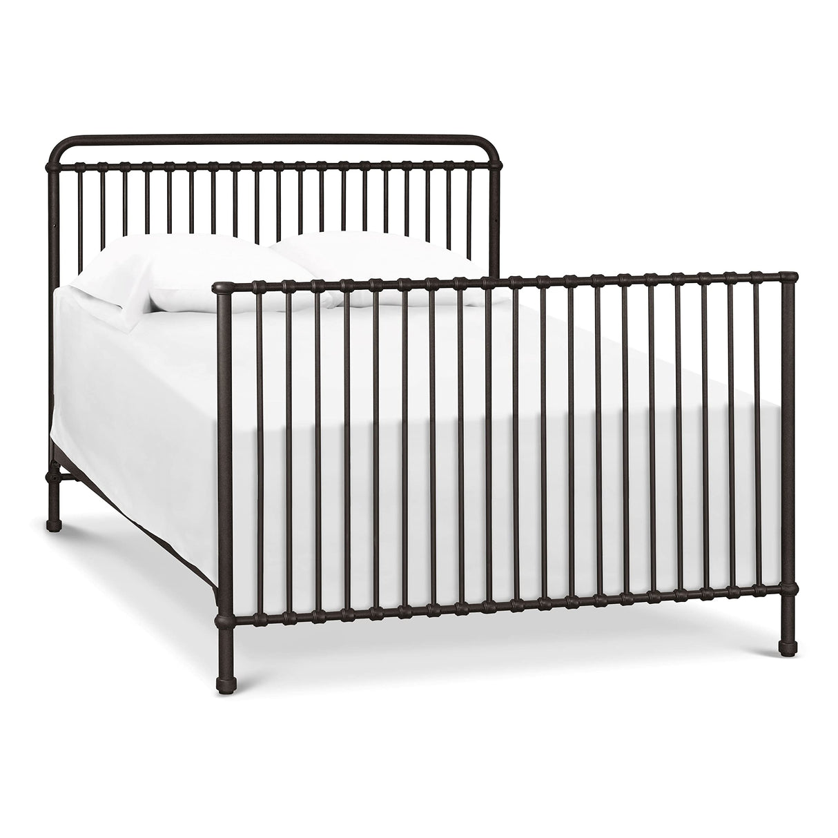 Winston 4-in-1 Convertible Metal Crib in Vintage Iron, Greenguard Gold Certified