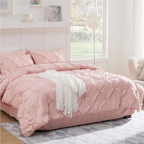 Queen Comforter Set, Lightweight 3 Pieces Bedding Set for All Season Soft Down