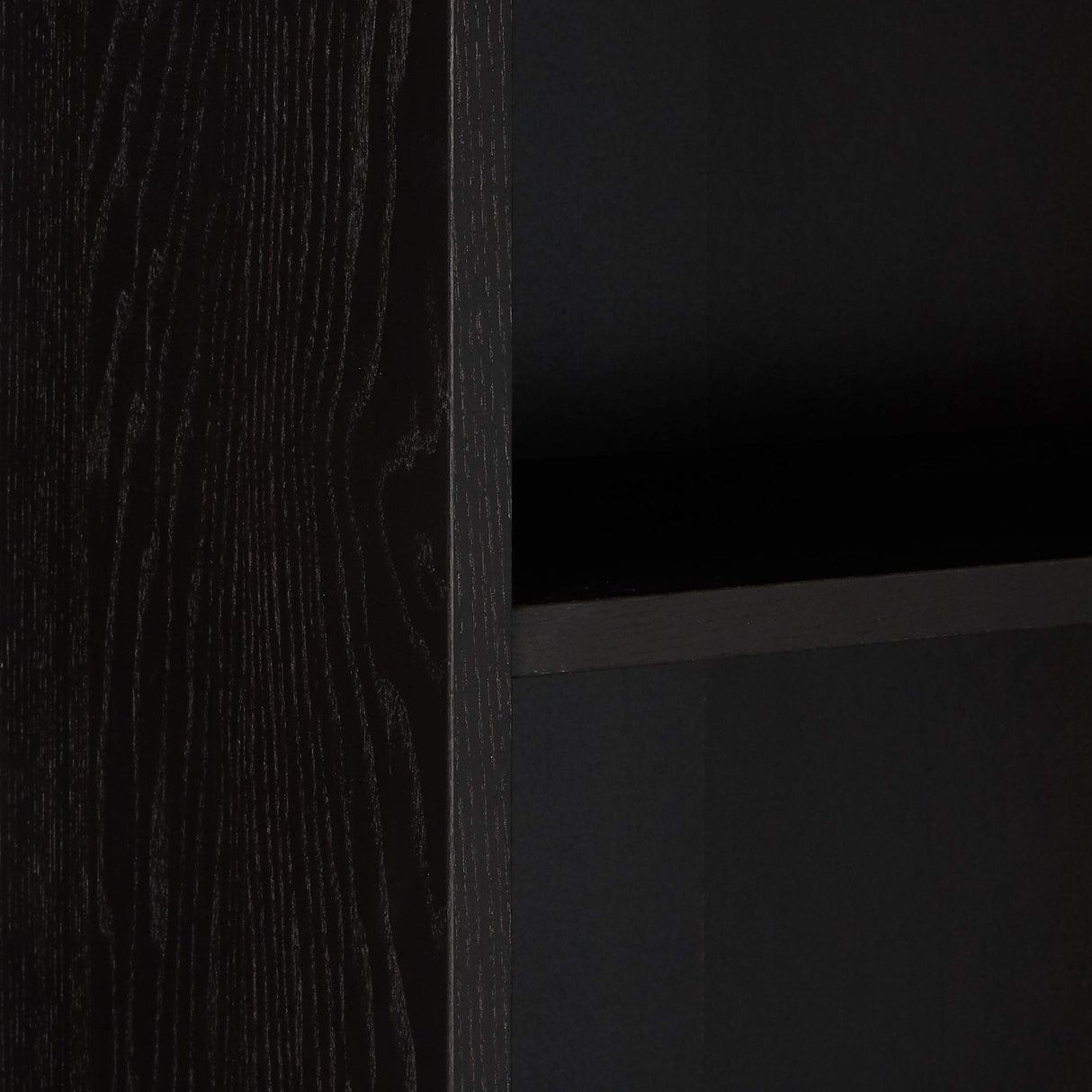 billy book case, Black Brown