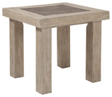 Hennington Rectangular End Table, Light Brown