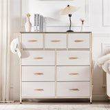 Dresser for Bedroom with 9 Drawers, Fabric Dresser Organizer Units