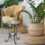 Outdoor Side Table Mosaic Patio Table Accent Tables
