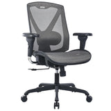 Ergonomic Office Chair, High-Back Swivel Computer Gaming Desk Chair with Lumbar Support and Adjustable Armrests