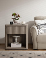 Stand Set of 2 Nightstands with Drawer Storage Bed Side Table