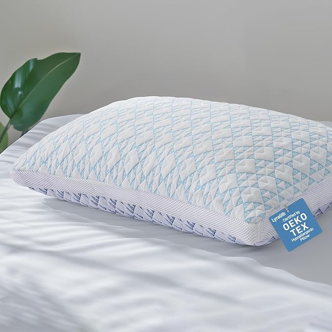Memory Foam Cooling Soft Bamboo Viscose Pillow King Size