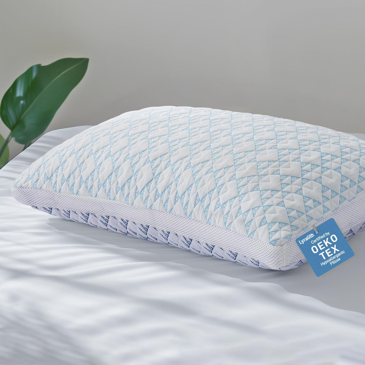 Memory Foam Cooling Soft Bamboo Viscose Pillow King Size