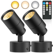 Spotlight Indoor 2 Pack, 5W Dimmable Plant Up Lights with Remote Control & Timer