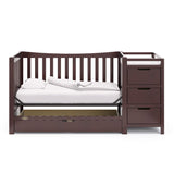 4-In-1 Convertible Crib & Changer With Drawer (Espresso) – GREENGUARD Gold Certified,