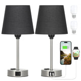 Table Lamps for Bedrooms Set of 2 Bedside - Nightstand Bedroom Lamp