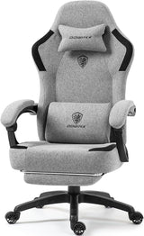 Fabric Gaming Chair with Pocket Spring Cushion,Breathable Computer Chair