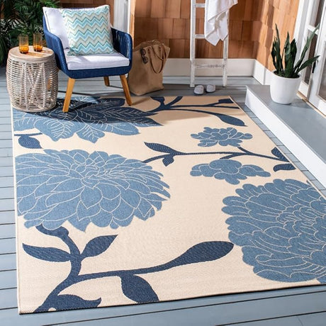 Courtyard Collection 4' x 5'7" Anthracite / Red CY7321 Indoor/ Outdoor Waterproof Easy
