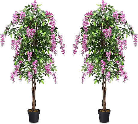 6ft Ficus Artificial Fake Trees for Indoor or Outdoor Décor