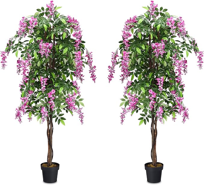 6ft Ficus Artificial Fake Trees for Indoor or Outdoor Décor