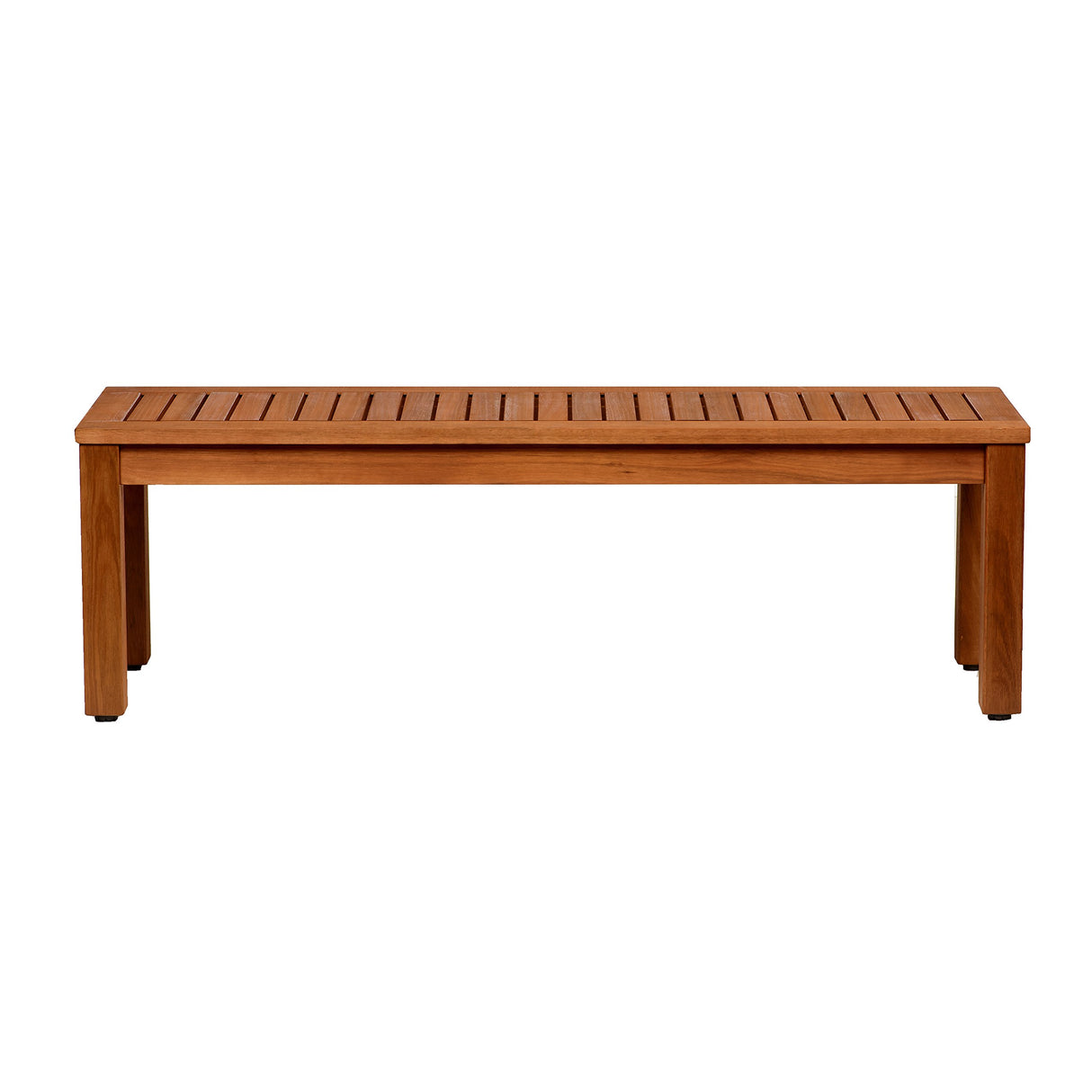 Aster Backless Patio Bench | Eucalyptus Wood | Ideal for Outdoors and Indoors