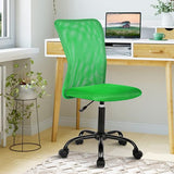 Small Office Chair, Armless Desk Chair with Wheels, Ergonomic Computer Chair