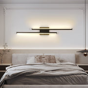 32" Vanity Lights Fixtures Over Mirror Wall Sconce, LED Modern Matte Black Vanity