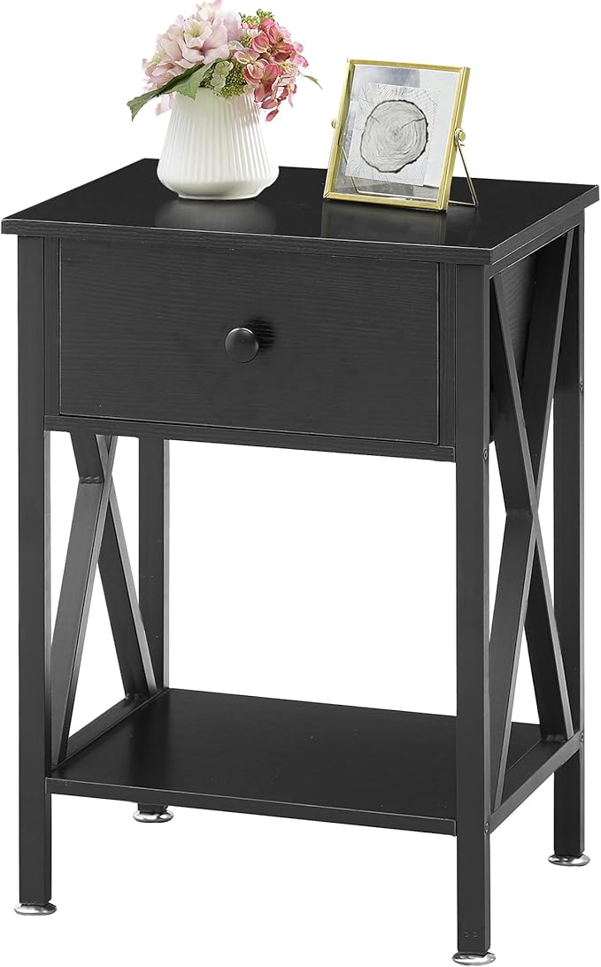 Night Stands for Bedroom Nightstand Bedside End Tables with Drawer Storage