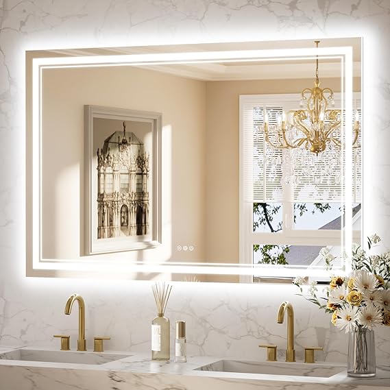 Bathroom LED Mirror  Front and Back Lights