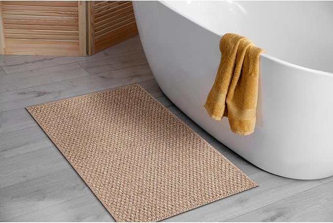 Easy Jute Rug 9x12, Indoor Outdoor Natural Color Farmhouse Area Rugs for Living Room