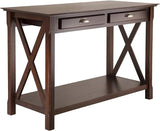 Wood Xola Occasional Table, Cappuccino finish