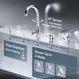 Professional 56" Dog Washing Station - Stainless Steel Grooming Tub with Ramp