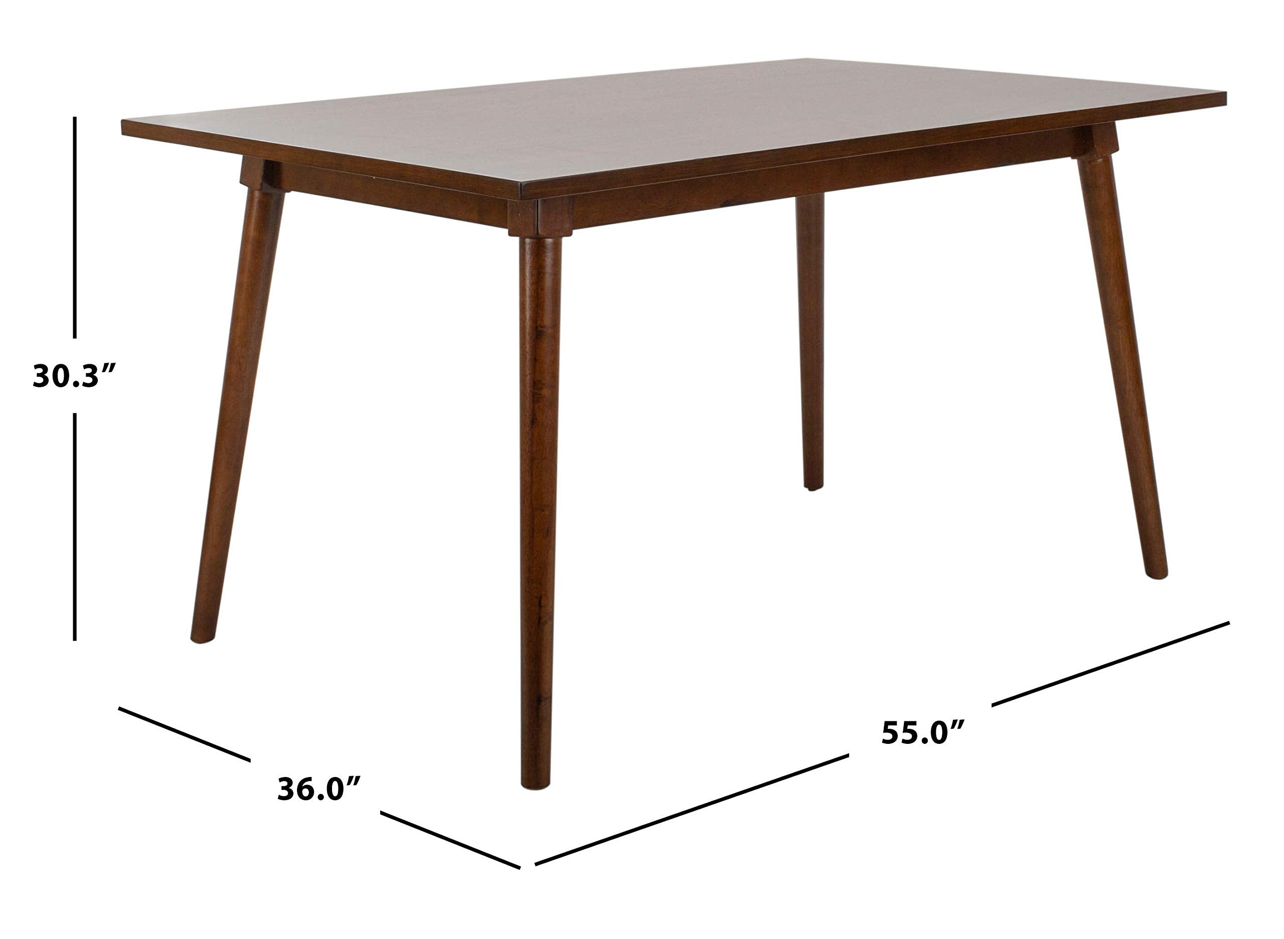 Home Tia Modern Walnut Dining Table