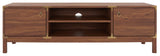 Safavieh Home Collection MED9612 Media Stand, Walnut/Gold