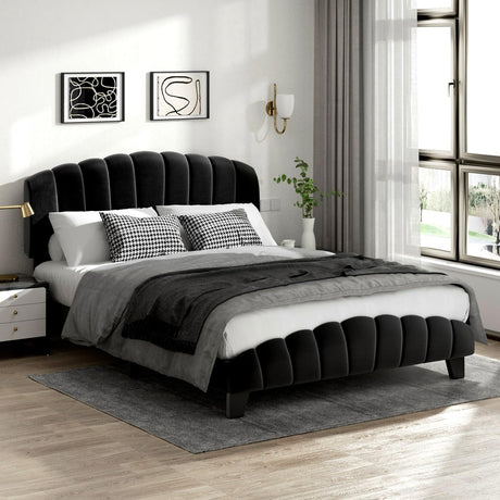 Queen Bed Frame with Headboard for Adjustable Bed,