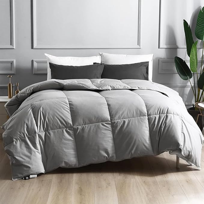 Queen Size Feather Comforter, Filled with Feather and Down Fiber