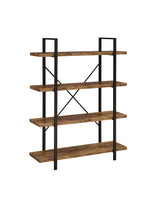 Bookcase Antique Nutmeg and Black 805806