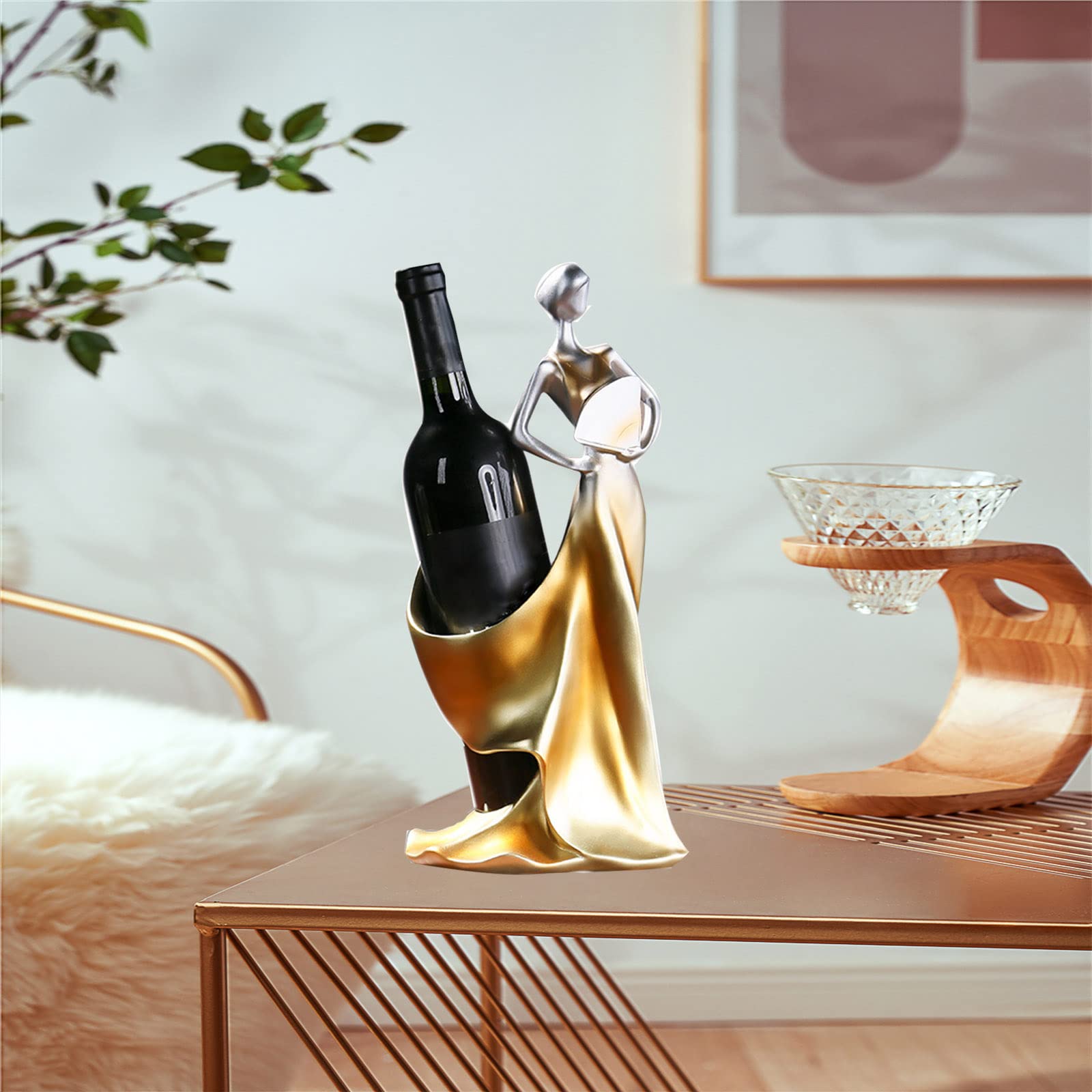 Wine Bottle Holder Beauty Lady Statue Wine Bottle Stand Lady Wine Rack