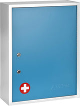 Locking Medicine Cabinet Wall Mounted First Aid Cabinet with Lock, Lockable Wall Medicine Cabinet