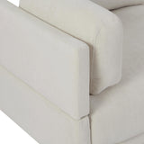 Convertible Sectional Sofa, L Shaped Couch with Reversible Chaise, 3, White