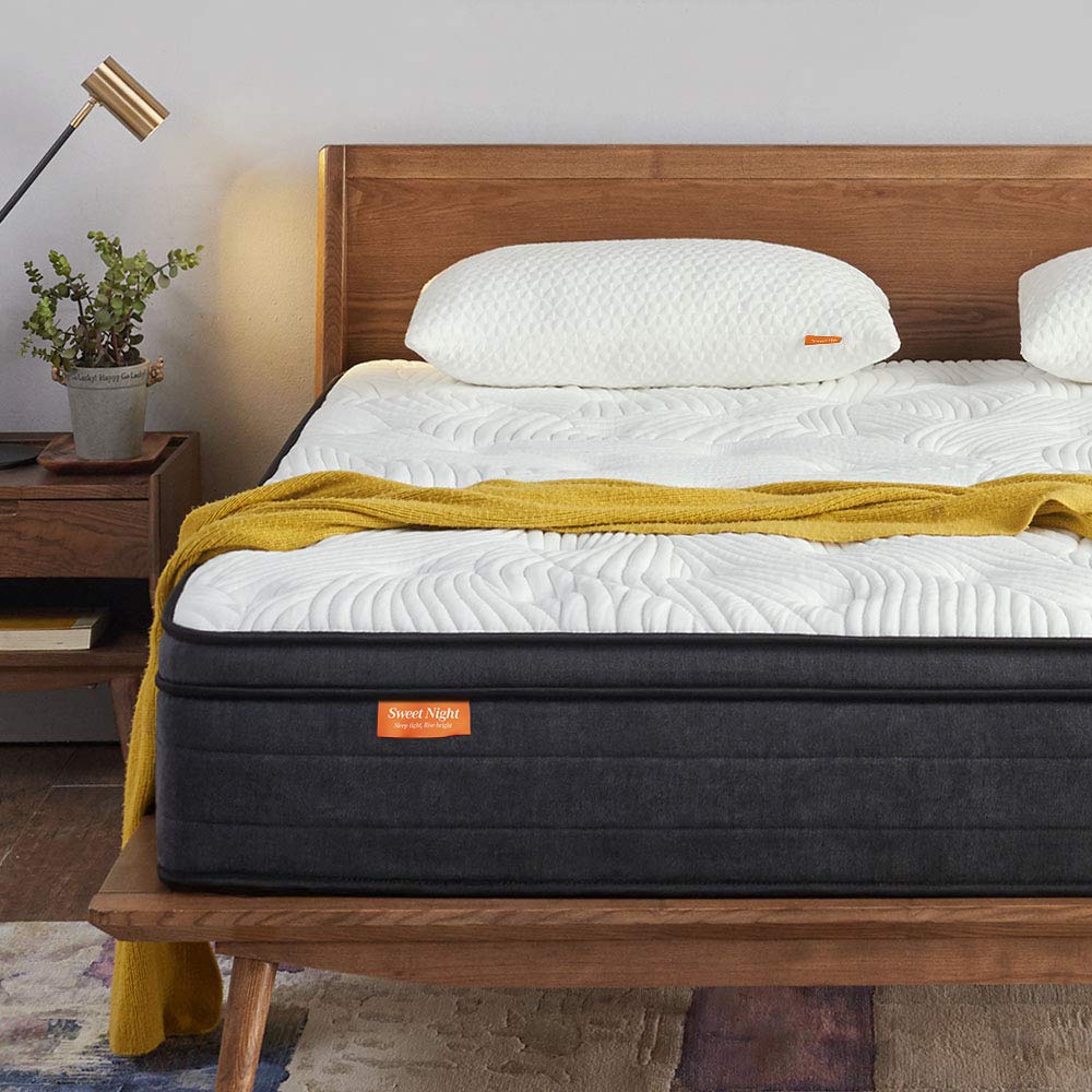 Queen Mattress in a Box - 12 Inch Plush Pillow Top Hybrid Mattress