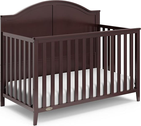 5-in-1 Convertible Crib (Black) – GREENGUARD Gold Certified, Converts to Toddler Bed