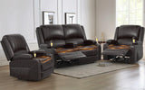 Loveseat Recliner Sofa Set with 2-Tier Cushion, 2+1+1 Pieces in Living Room