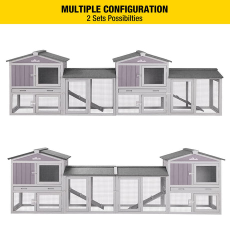 Chicken Coop for 2 Chickens, Wooden Duck House Outdoor Hen House Poultry Quail